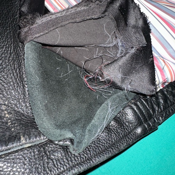 HEAVY Leather jacket- BULL HIDE and (faux) zebra hair - Picture 9 of 16